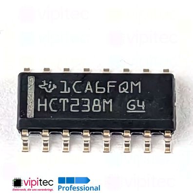 74HCT238 3-zu-8 Leitungsdekoder, Demultiplexer | SMD SO-16 5V TTL 125°C