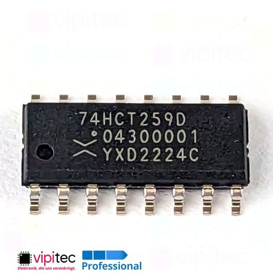 74HCT259 Adressierbares 8-Bit Latch | SMD SO-16 5V TTL 125°C