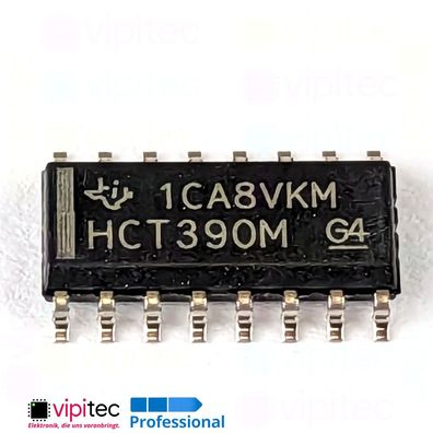 74HCT390 Dekadischer 4-Bit-Zähler, 2-fach | SMD SO-16 5V TTL 125°C