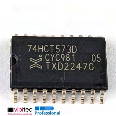 74HCT573 Transparentes D-Latch, 8-fach, Tri-State | SMD SO-20 5V TTL 125°C