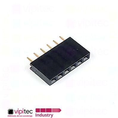 6-polige gerade Buchsenleiste | 2.54mm 1x6 Female Single Pin Socket Header
