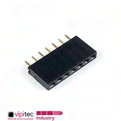 7-polige gerade Buchsenleiste | 2.54mm 1x7 Female Single Pin Socket Header