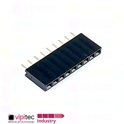 9-polige gerade Buchsenleiste | 2.54mm 1x9 Female Single Pin Socket Header