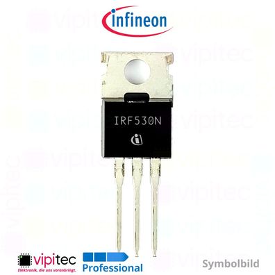 IRF530N N-Kanal MOSFET 100V 17A 70W 35ns THT TO-220AB TTL N-Channel IRF530NPBF
