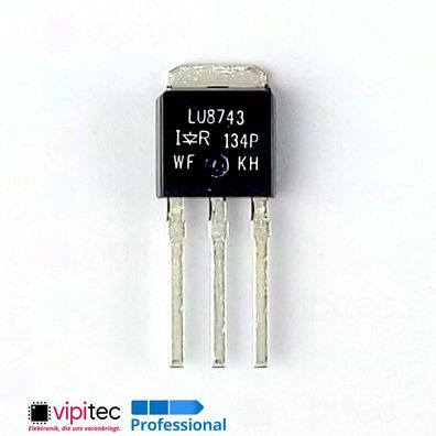 IRLU8743 N-Kanal MOSFET 30V 160A 135W 35ns THT IPAK TO-251AA 8743 IRLU8743PBF