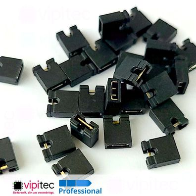 Kurzschluss-Stecker RM 2.54 Jumper Pin Stecker Brücke PC Pitch Verbinder Kontakt