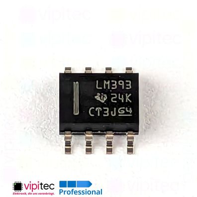 LM393 Analoger Komparator, SMD, SO-8, 5V TTL, 2..36 V, 0..70 °C