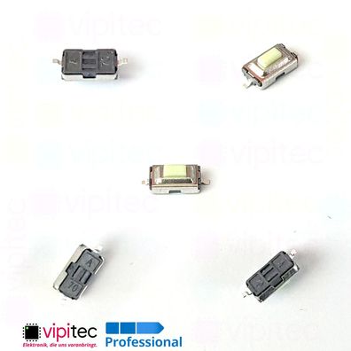 SMD Mikrotaster 3x6x2,5mm SPST-NO 12V 50mA Mini Micro Schalter Druck Knopf