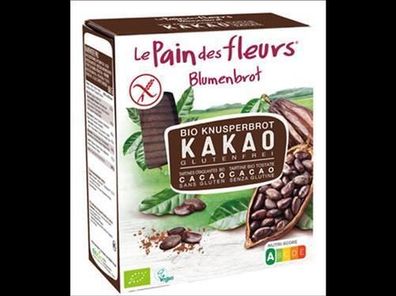 Blumenbrot - Le Pain des Fleurs 6x Bio Knusperbrot Kakao 160g