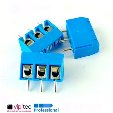 3-polige Printklemme 10A Schraubklemme Anschlussklemme 3 Pin PCB Terminal Block