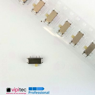Horizontaler SMD Schiebeschalter SPDT 2-Pos. 12V 50mA 6,8x2,8x2mm 1,5mm Hebel