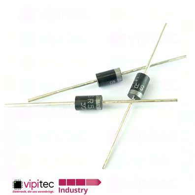 SR5100 Schottky-Gleichrichterdiode THT DO201AD 100V 5A -55..150°C Schottky Diode