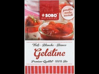 SOBO Naturkost KG Bio Gelatine, gemahlen 9g