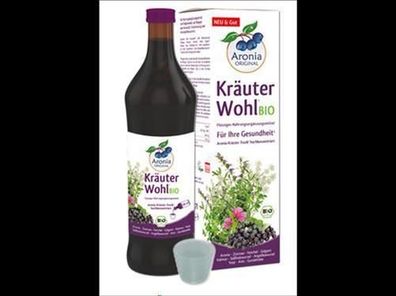 Aronia Original 3x Bio Aronia KräuterWohl NEM (flüssig) 0,7l