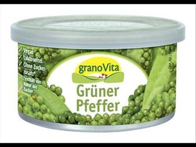 granoVita 6x Veganer Brotaufstrich Grüner Pfeffer, vegan 125g