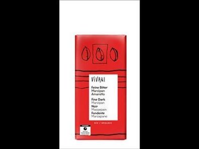 Vivani 3x Feine Bitter Marzipan Amaretto 100g