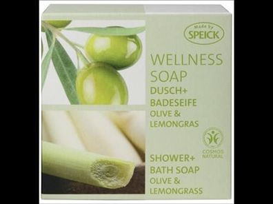 Made by Speick 6x Wellness Soap, Dusch + Badeseife Olive & Lemongras 200g