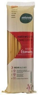 Naturata 6x Maccaroni lang, Hartweizen hell 500g