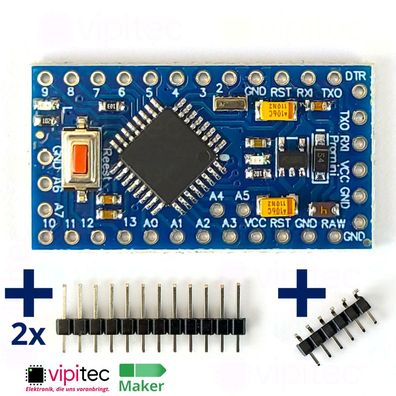 Pro Mini Board für Arduino | 5V 16MHz / 3.3V 8MHz | ATmega328P Modul
