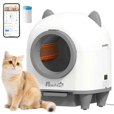 Selbstreinigende Katzentoilette mit App-Steuerung 80 L Geruchsbeseitigung für