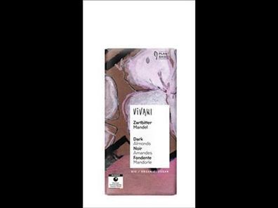 Vivani Zartbitter Mandel Schokolade 100g