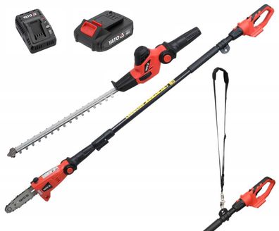 Akku Hochentaster / Heckenschere 18v (1x Akku+Ladegerät) Multitool