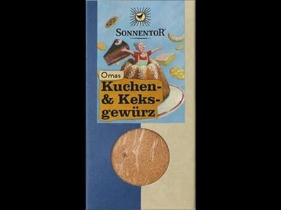Sonnentor 6x Omas Kuchen- und Keks Gewürz, Packung 50g