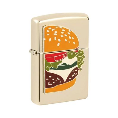 Zippo Benzin-Feuerzeug Champagner Emblem Burger 2008114, unbefüllt