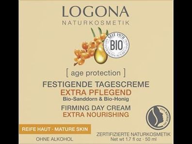 Logona 3x [age protection] Festigende Tagescreme extra pflegend 50ml