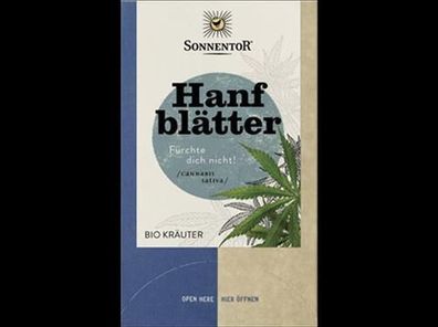 Sonnentor 6x Hanfblätter, Doppelkammerbeutel 27g