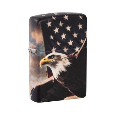 Zippo Benzin-Feuerzeug Color 540 Eagle USA Flag 60007289, unbefüllt