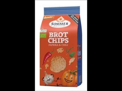 SOMMER 6x Demeter Brot Chips - Paprika & Chili 100g
