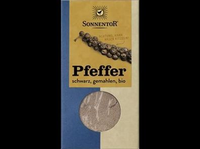 Sonnentor Pfeffer schwarz gemahlen, Packung 50g