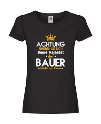 Erheben Sie sich: Bauer | Landwirt | Bauernhof Damen Shirt Schwarz