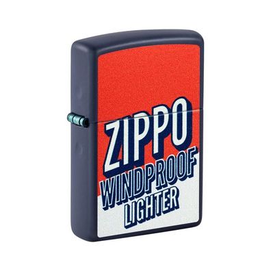 Zippo Benzin-Feuerzeug Navy Blue Zippo Windproof 60007348, unbefüllt