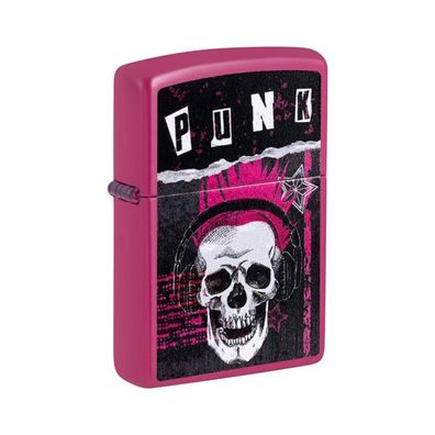 Zippo Benzin-Feuerzeug Frequency Punk Skull 60007342, unbefüllt