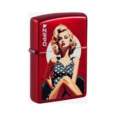Zippo Benzin-Feuerzeug Candy Apple Vintage Pinup 60007242, unbefüllt