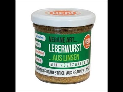 HEDI 6x Vegane Art... Leberwurst mit Röstzwiebeln 140g