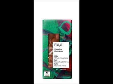 Vivani Vollmilch Schokolade GanzNuss 100g