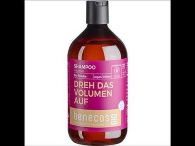 benecos benecosBIO Shampoo Volumen BIO-Traube - DREH DAS Volumen AUF 500ml