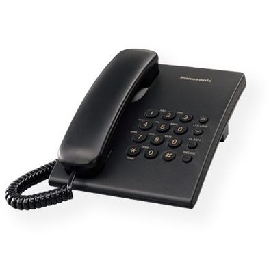 Panasonic | Kabelgebunden | KX-TS500FXB | Schwarz | 150 x 200 x 96 mm | 475 g