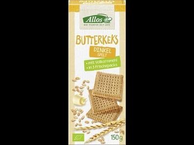 Allos 6x Dinkel-Butterkeks 150g