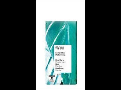 Vivani Feine Bitter Pfefferminz Schokolade 100g