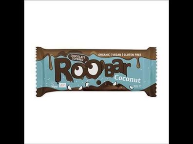 ROO´BAR 6x Roobar Kokosnuss mit Schokoladenüberzug, 30g, glutenfrei 30g