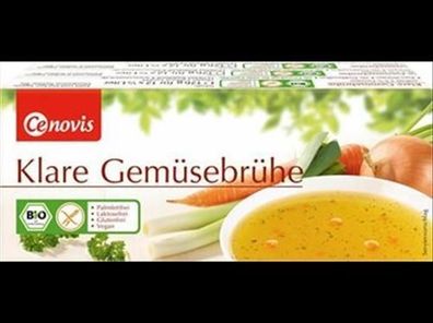 Cenovis 6x Klare Gemüsebrühe Würfel, bio 3 x 12 Würfel 378g
