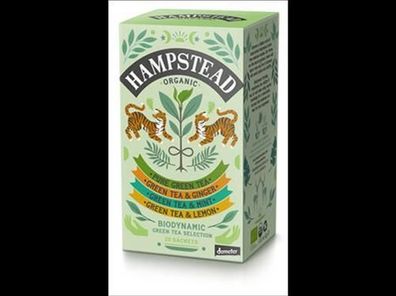 Hampstead Tea Organic Green Tea Selection 40g