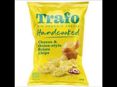 Trafo Handcooked Chips Cheese & Onion 10x125g 125g