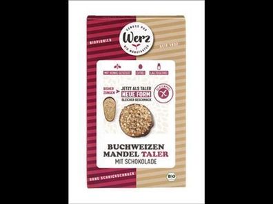 Naturkornmühle Werz 3x Buchweizen Mandel Taler mit Schokolade, Vollkornkekse,