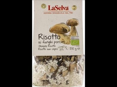 LaSelva 6x Steinpilz Risotto - Trockenmischung mit Reis und Steinpilzen 250g