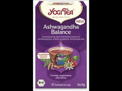 Yogi Tea®, Yogi Tea GmbH 3x Yogi Tea® Ashwagandha Bio 17x2,0g